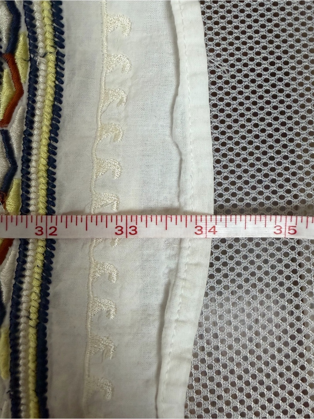 Boho Embroidered Tie Waist Tunic Mini Dress White Caftan Peasant Festival XL/2XL - Picture 9 of 15